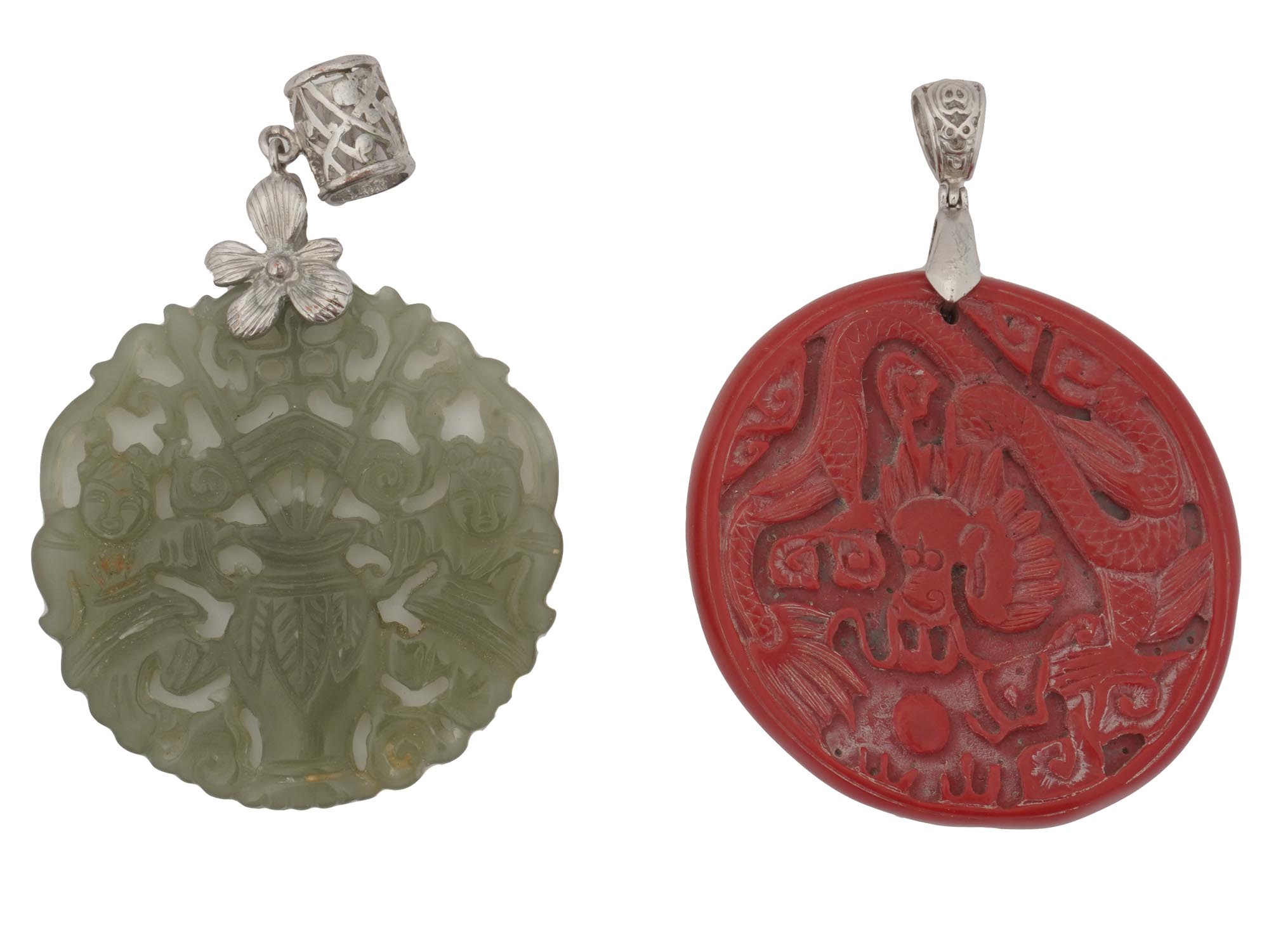 VINTAGE MID CENTURY ASIAN ORIENTAL JEWELRY PIC-1